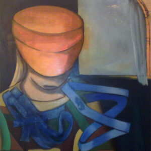La signora del castello, 1996, olio su tela, cm. 60x70 La signora del castello, 1996, olio su tela, cm. 60x70