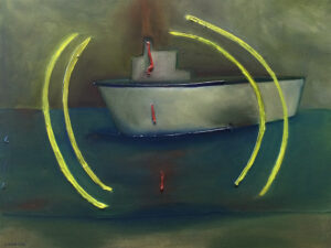 Barcone, 2022, olio su tela, cm. 50x70 Barcone, 2022, olio su tela, cm. 50x70