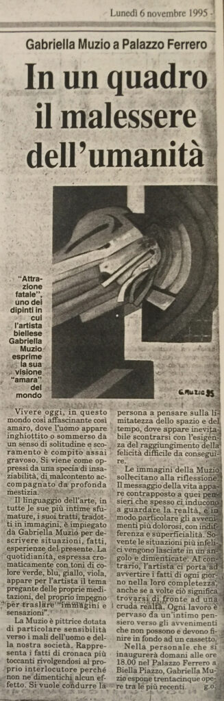 Eco di Biella - 6 novembre 1995