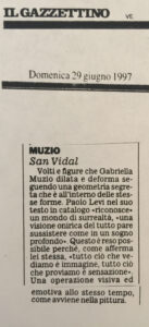 Il Gazzettino - 29 giugno 1997 Galleria San Vidal Venezia