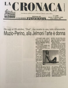 La Cronaca - 14 ottobre 2006 Jelmoni Gallery Piacenza